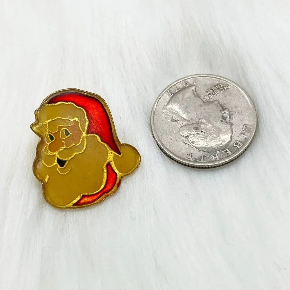 🔮 5/$25 Vintage‎ Santa Claus Pin